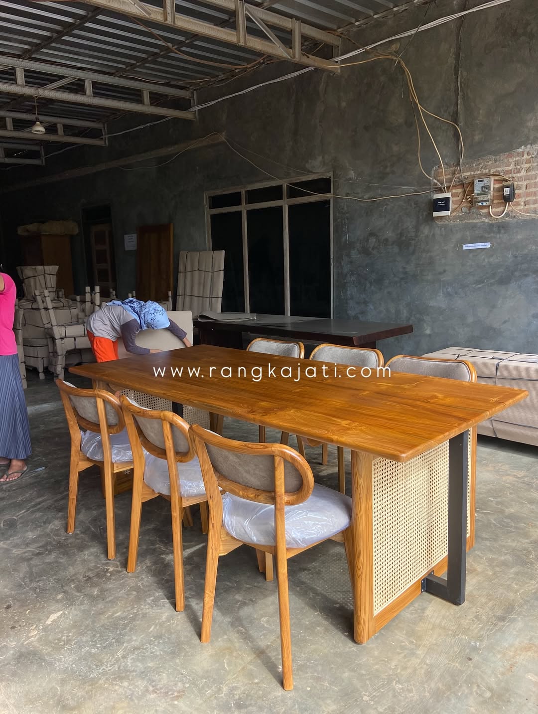 Ami meja makan set - Gambar 3