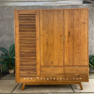 Lemari Pakaian Mochi 3 pintu